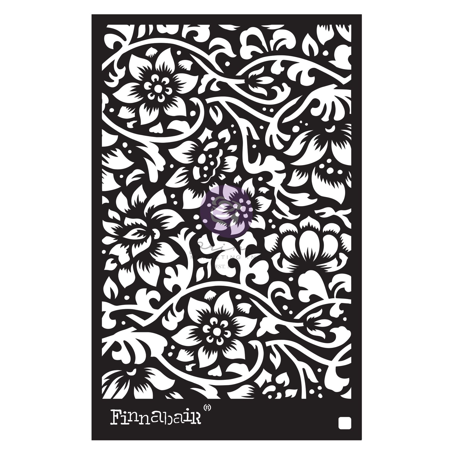 Prima Marketing - Finnabair 6&quot;x9&quot; Stencil - Bindweed Wallpaper