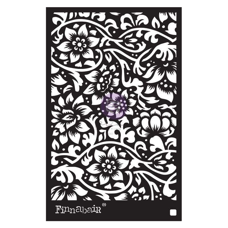 Prima Marketing - Finnabair 6&quot;x9&quot; Stencil - Bindweed Wallpaper