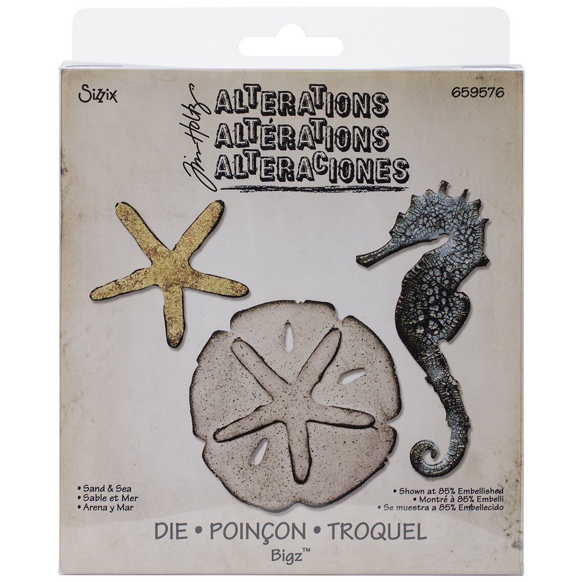 Sizzix - Tim Holtz - BIGZ Dies - Alterations - Sand and Sea