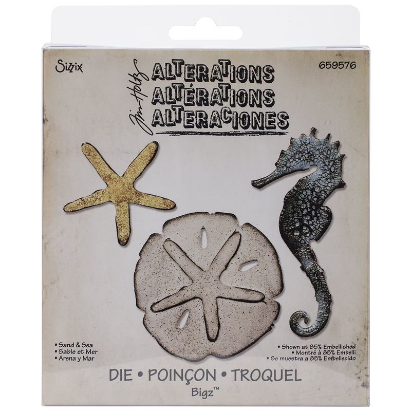 Sizzix - Tim Holtz - BIGZ Dies - Alterations - Sand and Sea