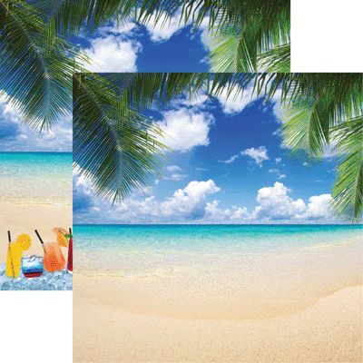 Reminisce - 12&quot;x12&quot; Double-sided paper - Vacation - Paradise
