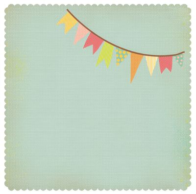 Kaisercraft - Save the Date - 12&quot;x12&quot; Die Cut Sheet - Bunting