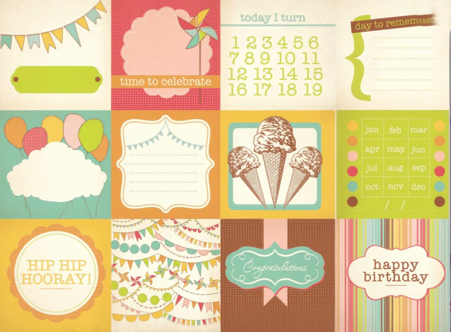 Kaisercraft - Save the Date - 12&quot;x12&quot; Double-sided Paper - Hip Hip