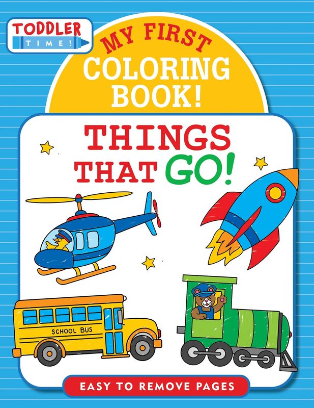 Peter Pauper Press - Toddler Time - My First Colouring Book - Things that Go
