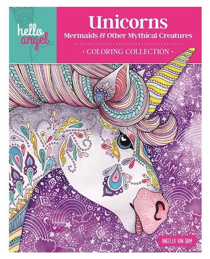 Design Originals - Colouring Books - Unicorns, Mermaids &amp; Other Mythical Creatures