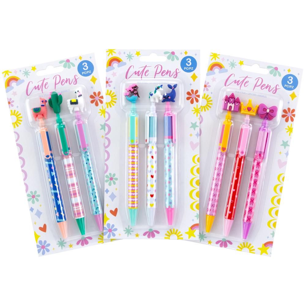 American Crafts - Cute Pens - 3pce