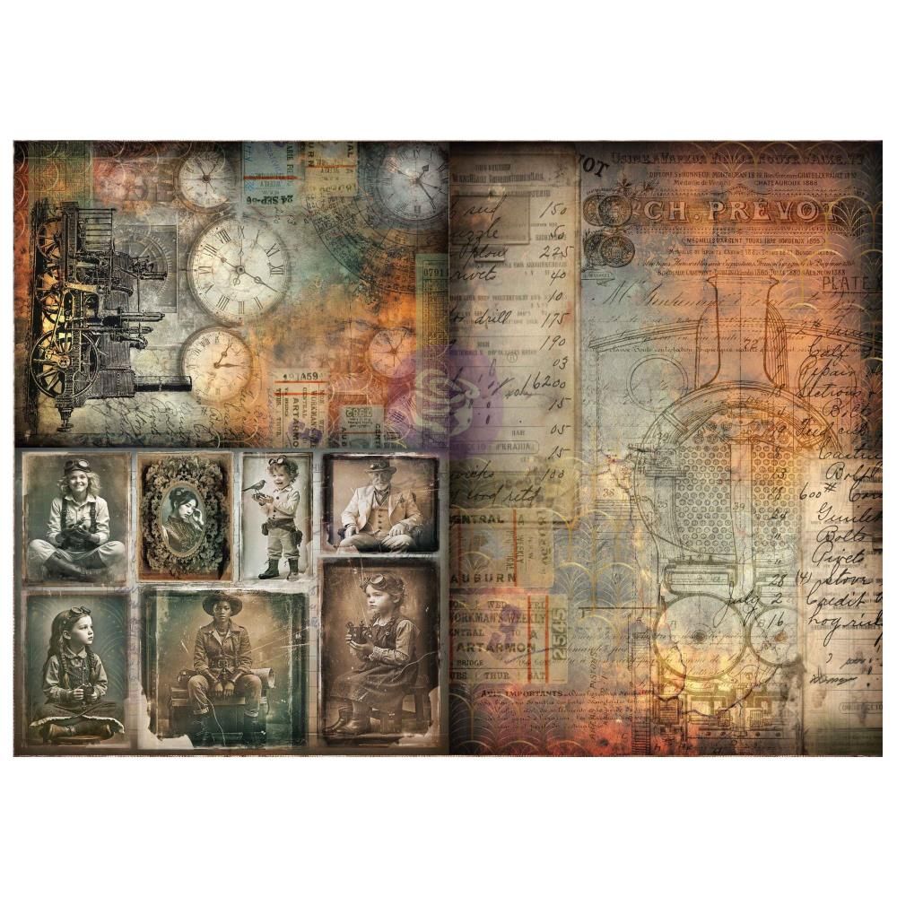 Prima Marketing - Finnabair - Time Traveller - A3 Decoupage Fiber