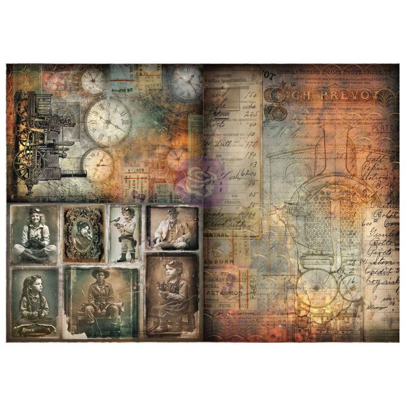 Prima Marketing - Finnabair - Time Traveller - A3 Decoupage Fiber