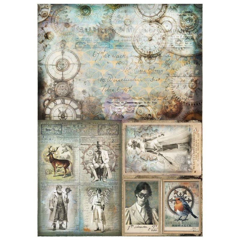 Prima Marketing - Finnabair - Steam and Frost - A3 Decoupage Fiber