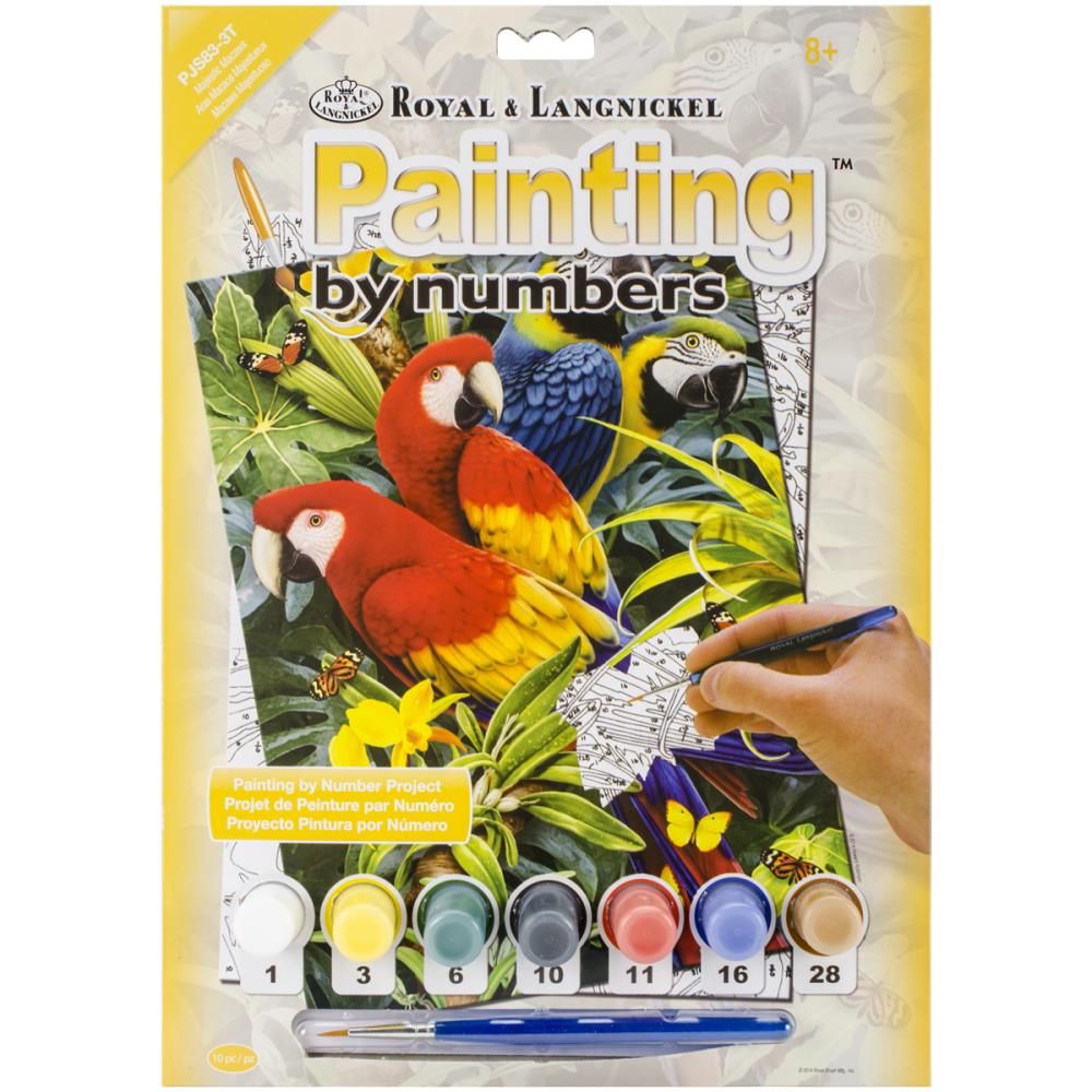 Royal &amp; Langnickel - Paint By Number Kit - Majestic Macaws