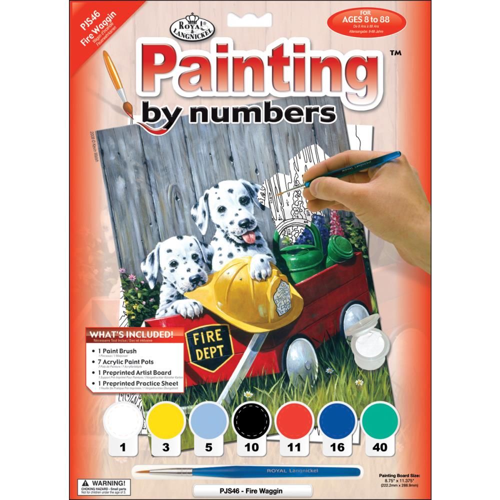 Royal &amp; Langnickel - Paint by Numbers Kit - Fire Waggin&#39;