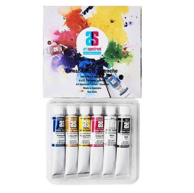 Art Spectrum - Finest Artists&#39; Gouache - Set of 6 Tubes