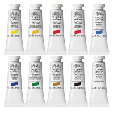 Windsor &amp; Newton - Designers Gouache - 10 Tubes Introductory Set