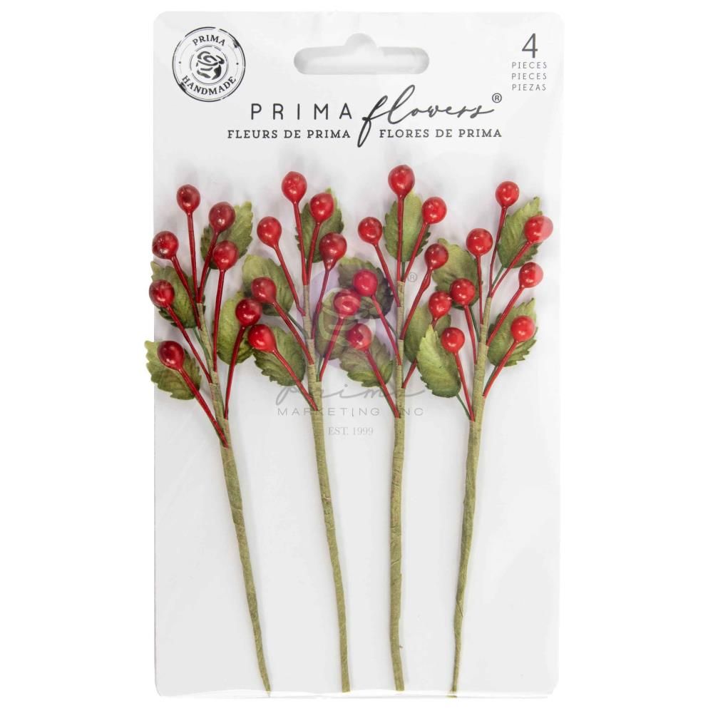 Prima Marketing - Paper Flowers - Twinkle &amp; Treats - Berry Sprigs