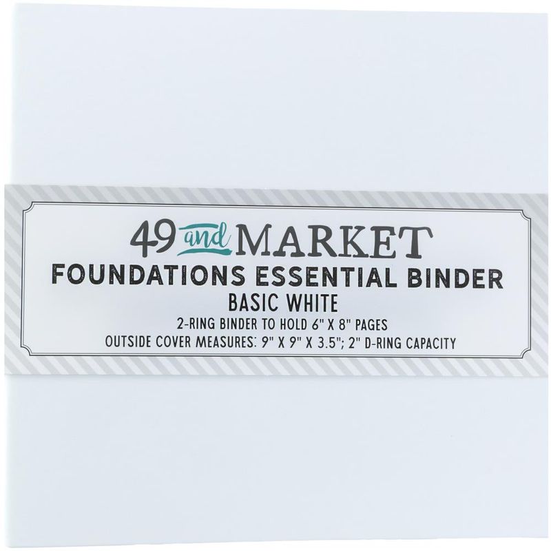 49 and Market - Foundations Essential Binder Basic - White