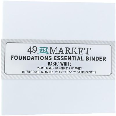 49 and Market - Foundations Essential Binder Basic - White