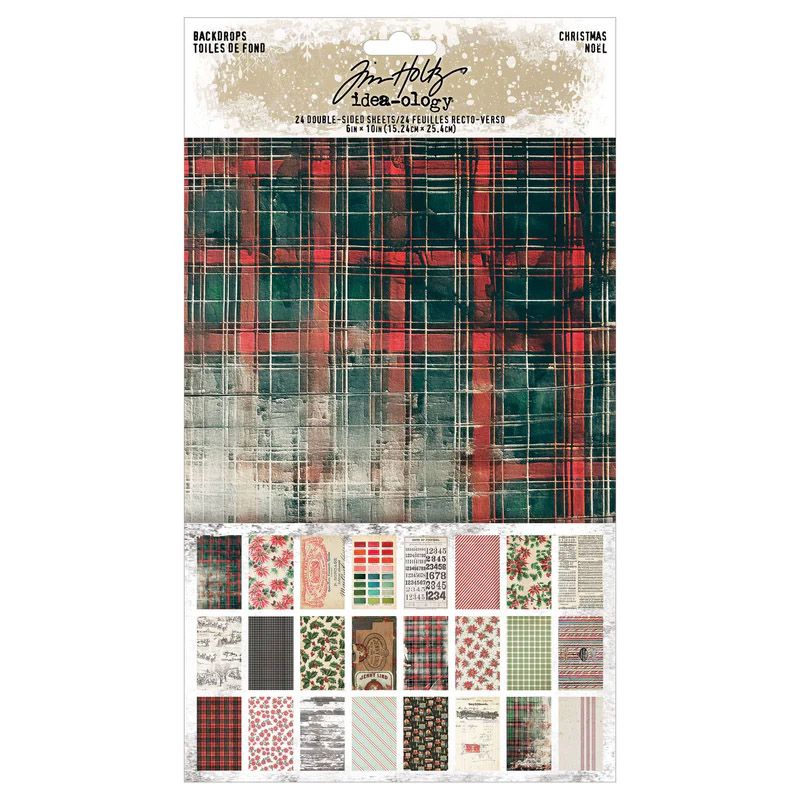 Tim Holtz - Idea-ology - Backdrops - Christmas
