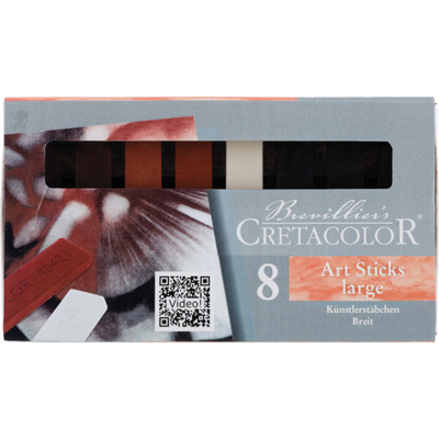 Cretacolor - Artist Sticks - Box with 8 Assorted Colours