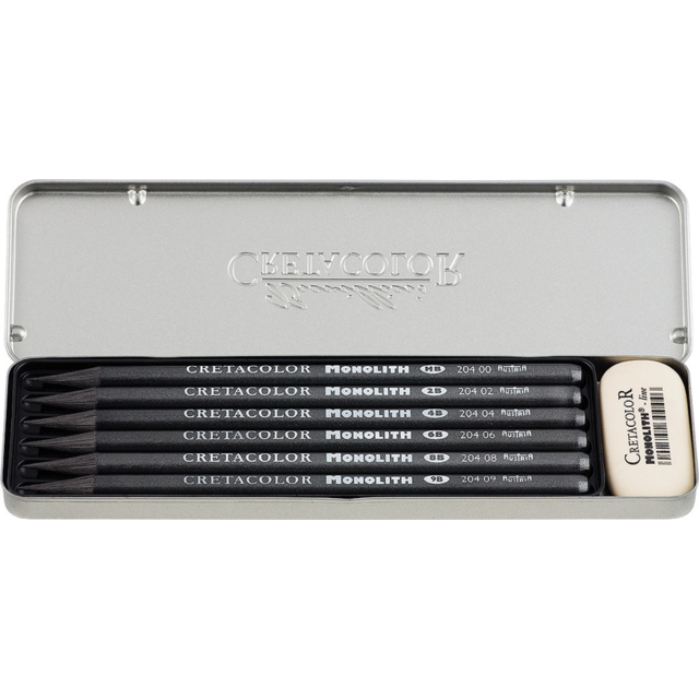 Cretacolor - Woodless Graphite - Tin of 6