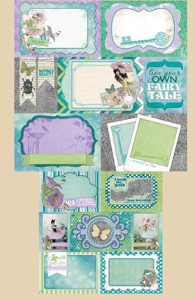 Bo Bunny - Enchanted Garden - 12"x12" Double-sided Paper - Pixies