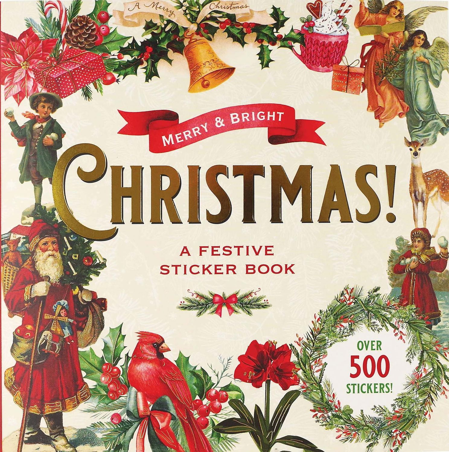Peter Pauper Press - Sticker Book - Merry &amp; Bright
