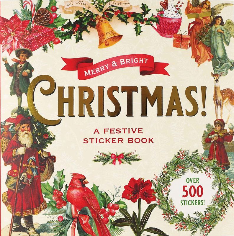 Peter Pauper Press - Sticker Book - Merry &amp; Bright