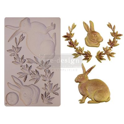 Prima Marketing - Re-Design Decor Mould - 5"x8" - Meadow Hare