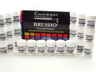 Brusho Colour Assorted - 24 x 15g Pack