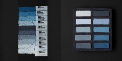Art Spectrum Extra Soft Square Pastels - Cool Greys - Set of 10