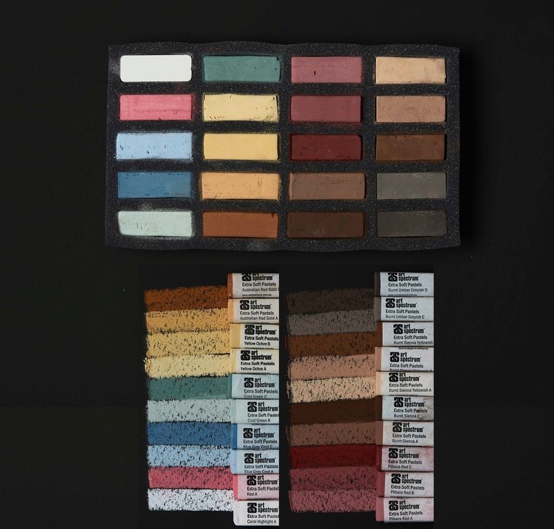 Art Spectrum Extra Soft Square Pastels - Portrait - Set of 20