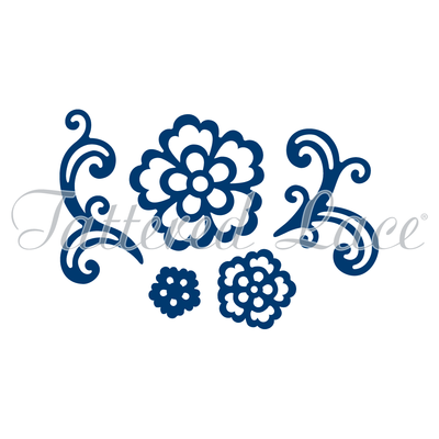 Tattered Lace - Floral Flourish &amp; Lacy Rose Die