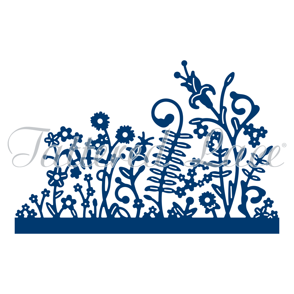Tattered Lace - Panorama Grass Medium Die