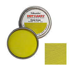 Enkaustikos Hot Cakes - Citron Green 1.5oz - Encaustic Wax Paint