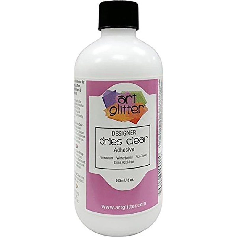 Art Glitter Design Glue - Dries Clear Adhesive Refill 240ml (8oz)