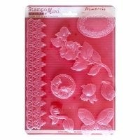 Stamperia Soft Maxi Moulds - Rose and Border