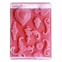 Stamperia - A4 Soft Maxi Moulds - Volutes