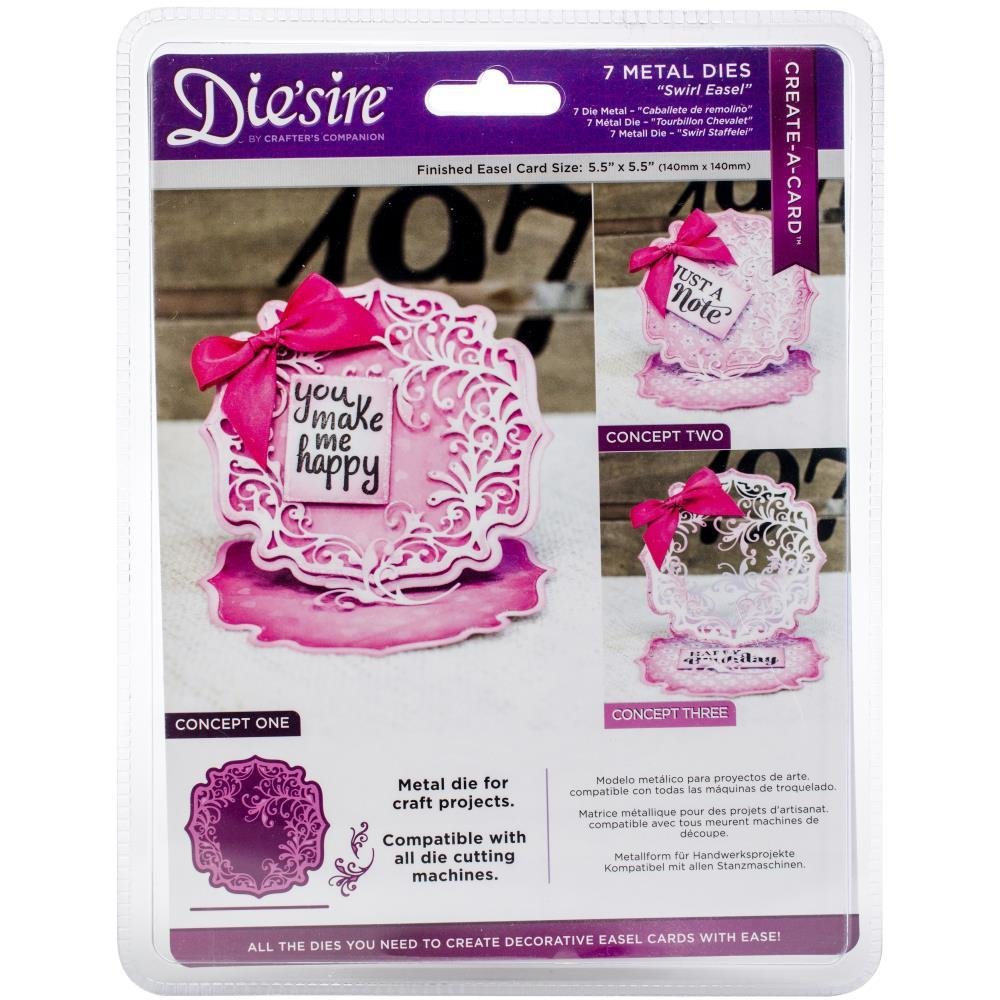 Die&#39;sire Create-A-Card Swirls Easel Die