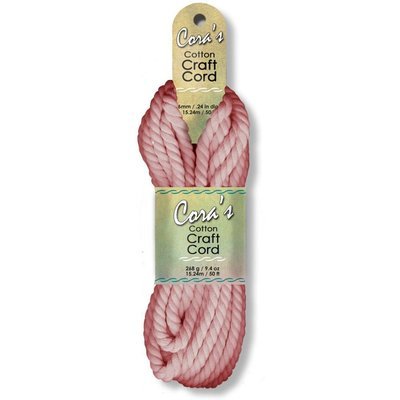 Cora&#39;s Cotton Craft Cord 6mm - Blush Pink - Macrame