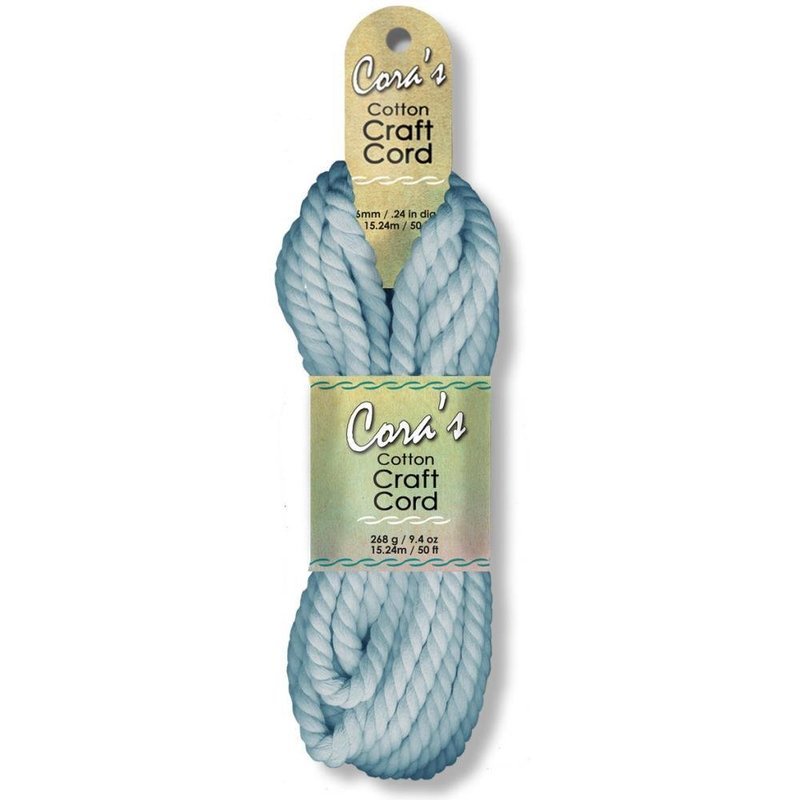 Cora&#39;s Cotton Craft Cord 6mm - Sky Blue - Macrame