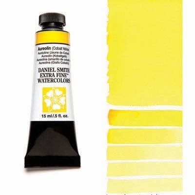 DANIEL SMITH - Aureolin – Cobalt Yellow S3 15ml Tube - Extra Fine Watercolour