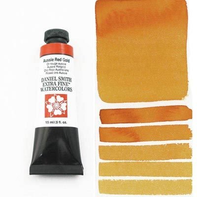 DANIEL SMITH - Aussie Red Gold S2 15ml Tube - Extra Fine Watercolour