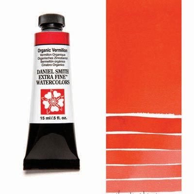 DANIEL SMITH - Organic Vermilion 15ml Tube - Extra Fine Watercolour