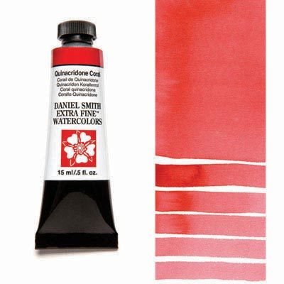 DANIEL SMITH - Quinacridone Coral 15ml Tube - Extra Fine Watercolour