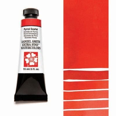 DANIEL SMITH - Pyrrol Scarlet 15ml Tube - Extra Fine Watercolour