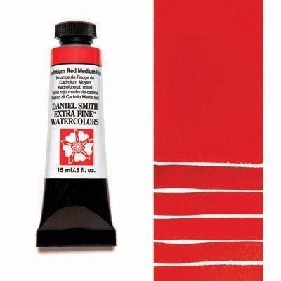 DANIEL SMITH - Cadmium Red Medium Hue 15ml Tube - Extra Fine Watercolour
