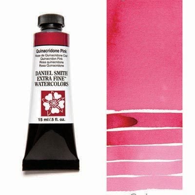 DANIEL SMITH - Quinacridone Pink 15ml Tube - Extra Fine Watercolour