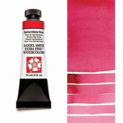 DANIEL SMITH - Quinacridone Rose 15ml Tube - Extra Fine Watercolour