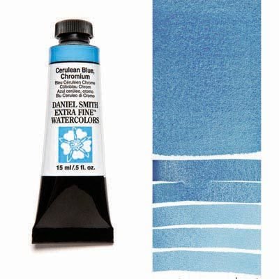 DANIEL SMITH - Cerulean Blue Chromium 15ml Tube - Extra Fine Watercolour