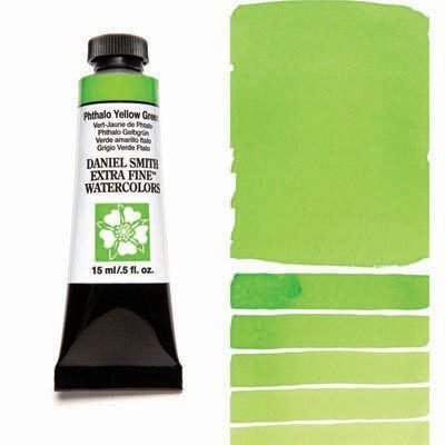 DANIEL SMITH - Phthalo Yellow Green 15ml Tube - Extra Fine Watercolour