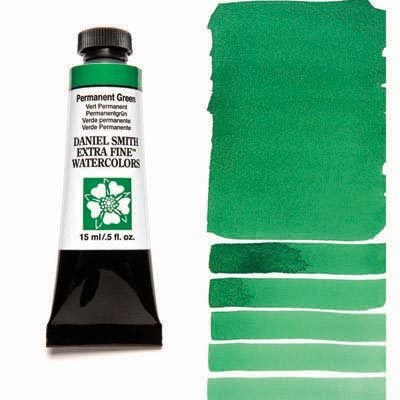 DANIEL SMITH - Permanent Green 15ml Tube -  Extra Fine Watercolour